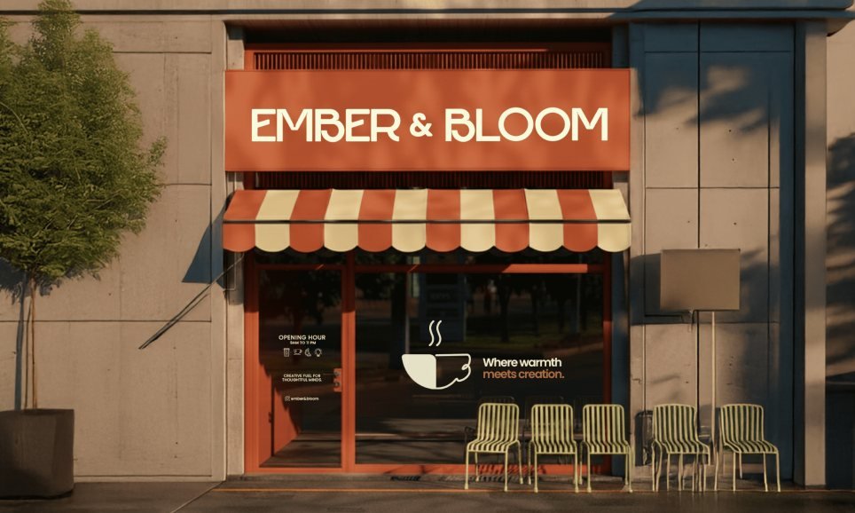 Ember & Bloom — Cafe Brand Identity